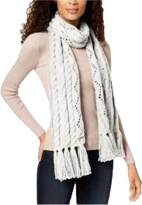 Michael Kors Pointelle Cable Knit Scarf 